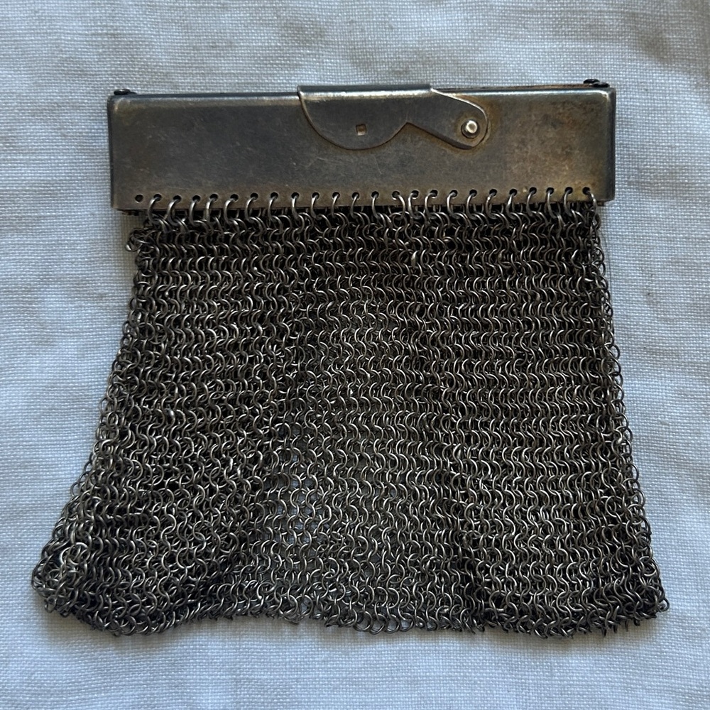 Antique Portuguese Silver Articulated Coin Purse